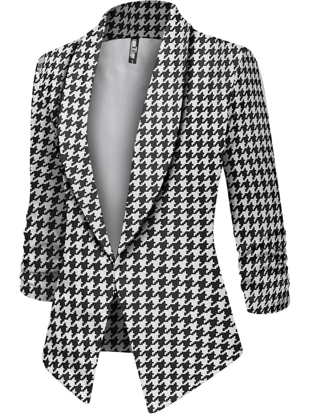 Women 3/4 Sleeve Blazer Open Front Cardigan Jacket Work Office Blazer - Picture 2 of 2